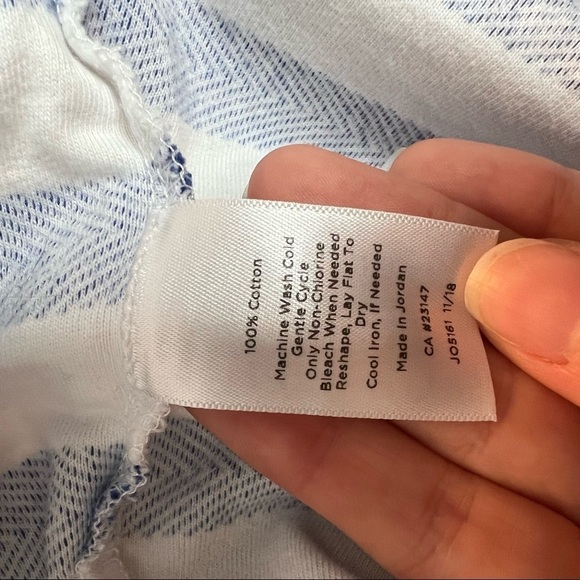 Talbots Petite Blue and White Striped Dress in Size Sp - Picture 8 of 8